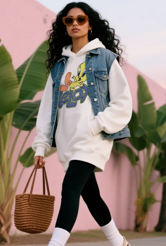 #SA99 SAINT Hooded Sweatshirt P180 Color: White Size: S-XL